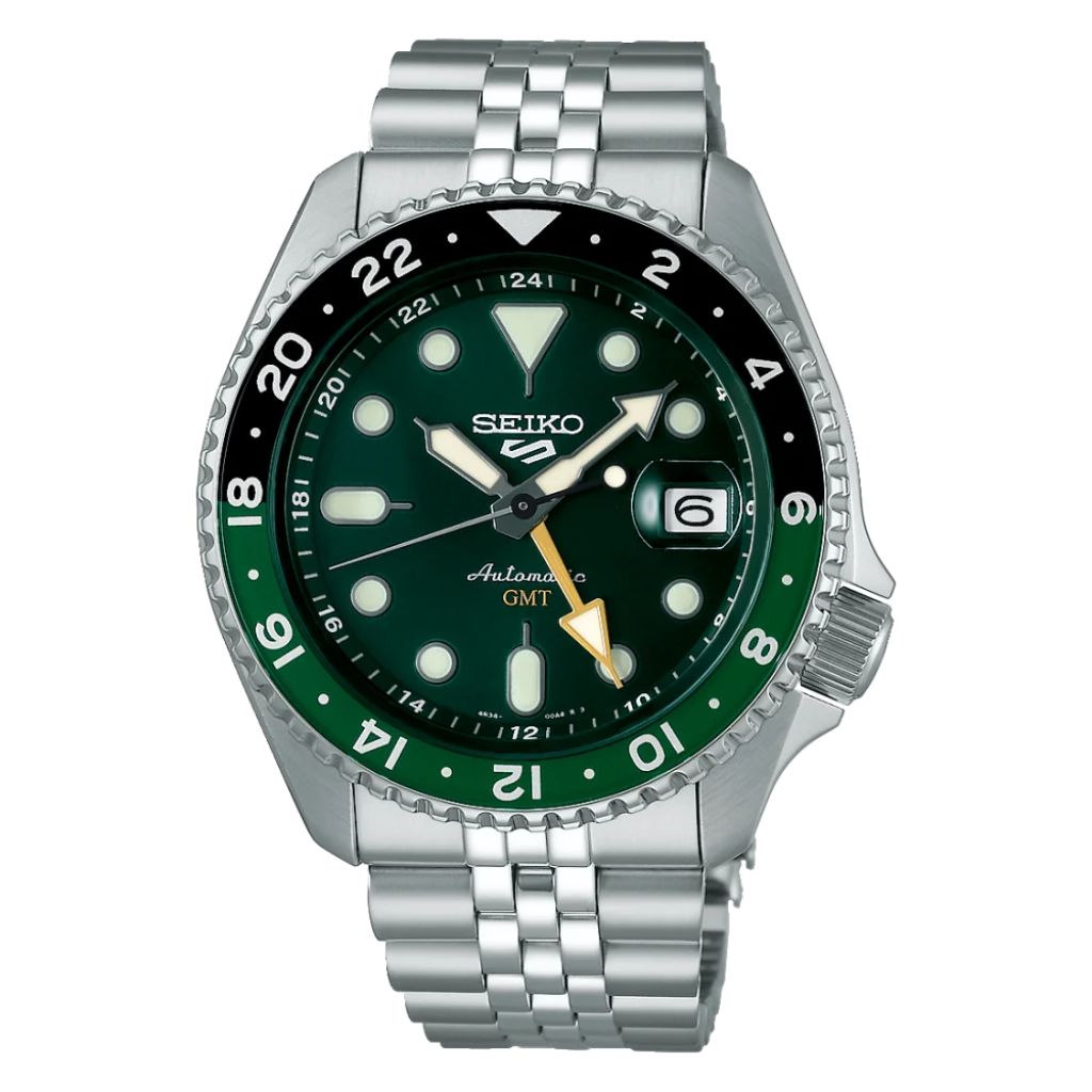 Seiko gmt verde automatico